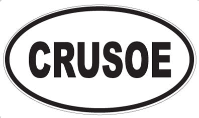 CRUSOE - Oval Sticker