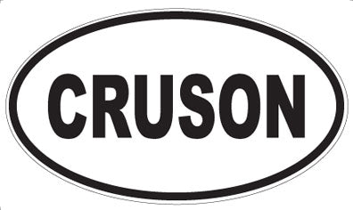 CRUSON - Oval Sticker