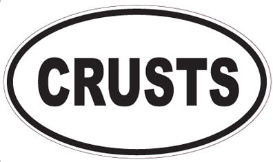 CRUSTS - Oval Sticker