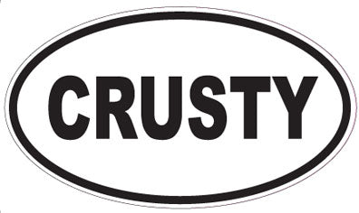 CRUSTY - Oval Sticker