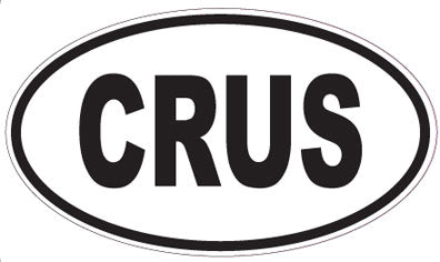 CRUS - Oval Sticker