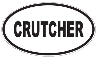 CRUTCHER - Oval Sticker