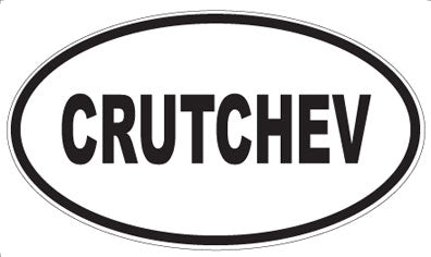 CRUTCHEV - Oval Sticker