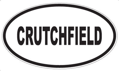 CRUTCHFIELD - Oval Sticker