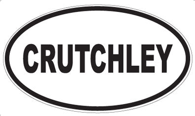 CRUTCHLEY - Oval Sticker