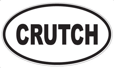 CRUTCH - Oval Magnet
