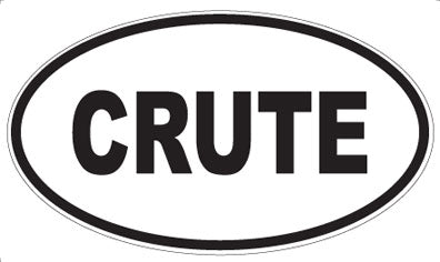 CRUTE - Oval Sticker