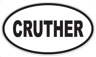 CRUTHER - Oval Sticker