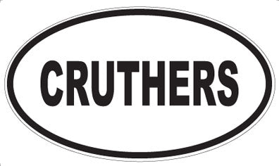 CRUTHERS - Oval Sticker