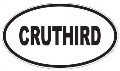 CRUTHIRD - Oval Sticker