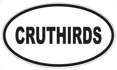 CRUTHIRDS - Oval Sticker