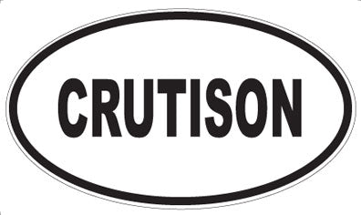 CRUTISON - Oval Sticker