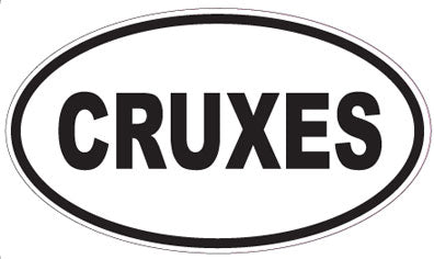 CRUXES - Oval Sticker