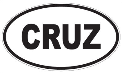 CRUZ - Oval Sticker