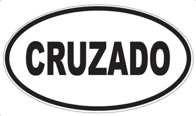 CRUZADO - Oval Sticker