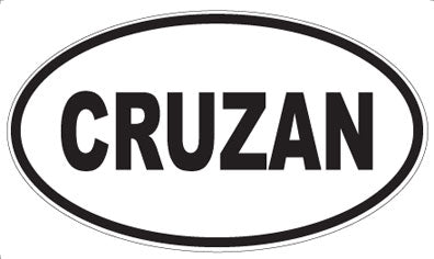 CRUZAN - Oval Sticker