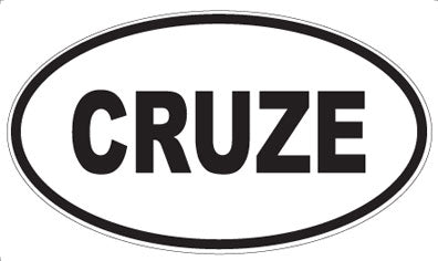 CRUZE - Oval Sticker