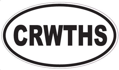 CRWTHS - Oval Sticker