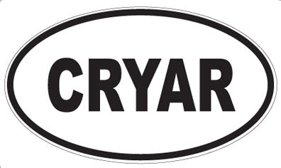 CRYAR - Oval Sticker