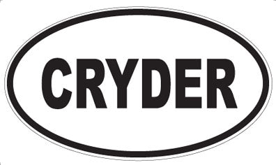 CRYDER - Oval Magnet