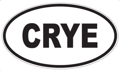 CRYE - Oval Sticker