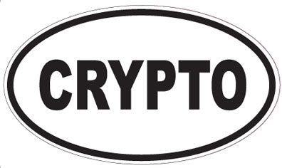 CRYPTO - Oval Sticker