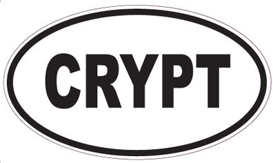 CRYPT - Oval Magnet