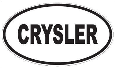 CRYSLER - Oval Sticker