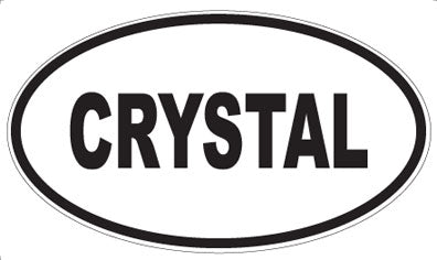CRYSTAL - Oval Sticker