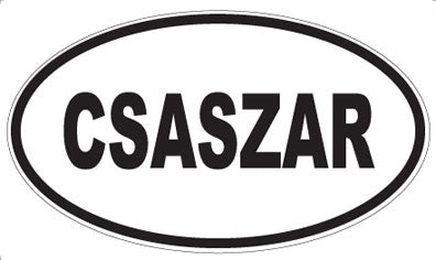 CSASZAR - Oval Sticker
