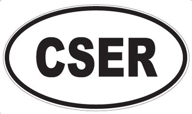 CSER - Oval Sticker