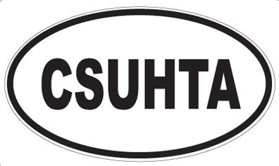 CSUHTA - Oval Sticker