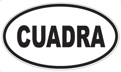 CUADRA - Oval Sticker