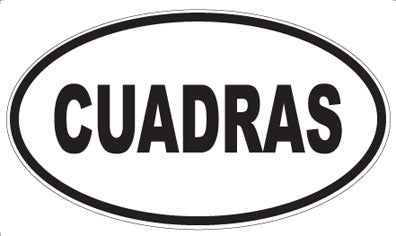 CUADRAS - Oval Sticker