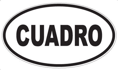 CUADRO - Oval Sticker