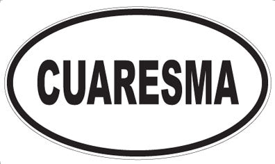 CUARESMA - Oval Sticker