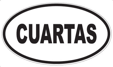 CUARTAS - Oval Sticker