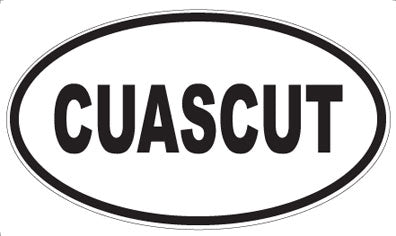 CUASCUT - Oval Sticker