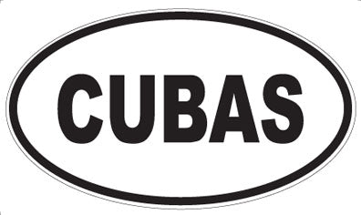 CUBAS - Oval Sticker