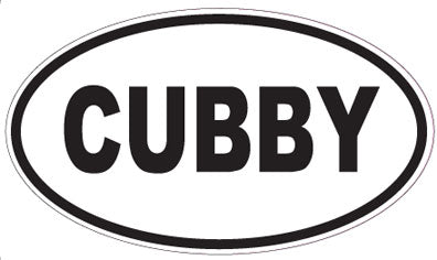 CUBBY - Oval Sticker