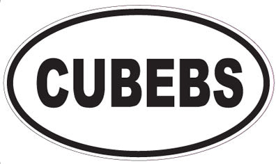 CUBEBS - Oval Sticker