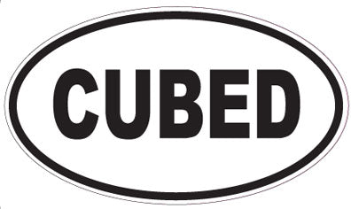 CUBED - Oval Magnet