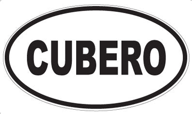 CUBERO - Oval Sticker