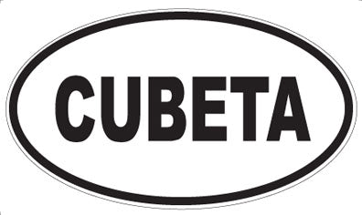 CUBETA - Oval Sticker