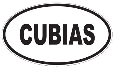 CUBIAS - Oval Sticker