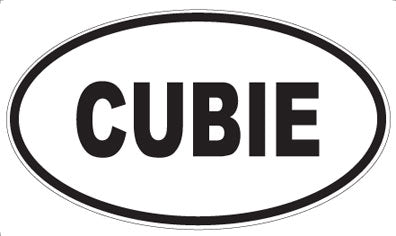 CUBIE - Oval Sticker