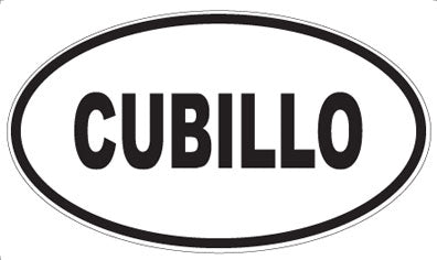CUBILLO - Oval Sticker