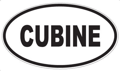 CUBINE - Oval Sticker