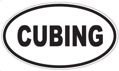 CUBING - Oval Sticker