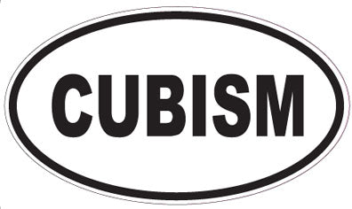 CUBISM - Oval Sticker